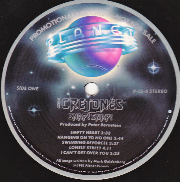 The Cretones - Snap! Snap! - LP