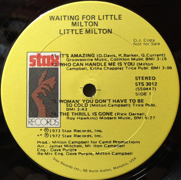 Little Milton - Waiting For Little Milton - LP