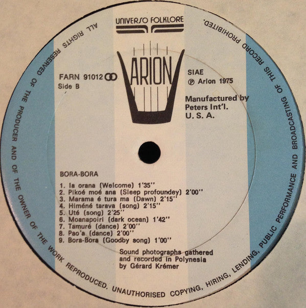 Unknown Artist - Tahiti / Bora-Bora - LP