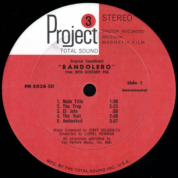 Jerry Goldsmith - Bandolero! (Original Soundtrack) - LP