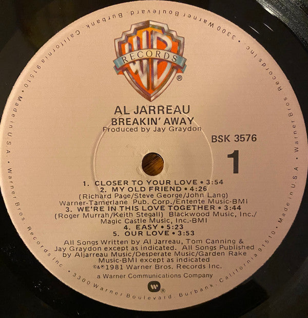 Al Jarreau - Breakin' Away - LP