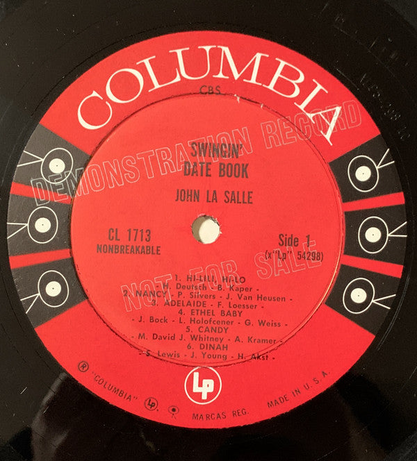John La Salle - Swingin' Date Book - LP