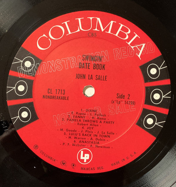 John La Salle - Swingin' Date Book - LP