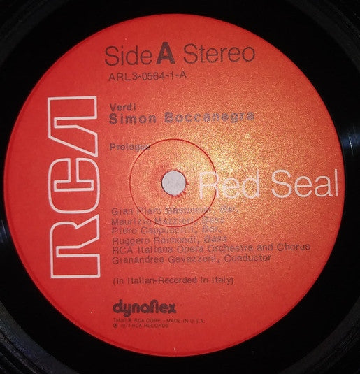 G. Verdi* - Piero Cappuccilli, Placido Domingo, Katia Ricciarelli, Ruggero Raimondi, Gian Piero Mastromei, Gianandrea Gavazzeni, Orchestra E Coro Della RCA* - Simon Boccanegra - LP