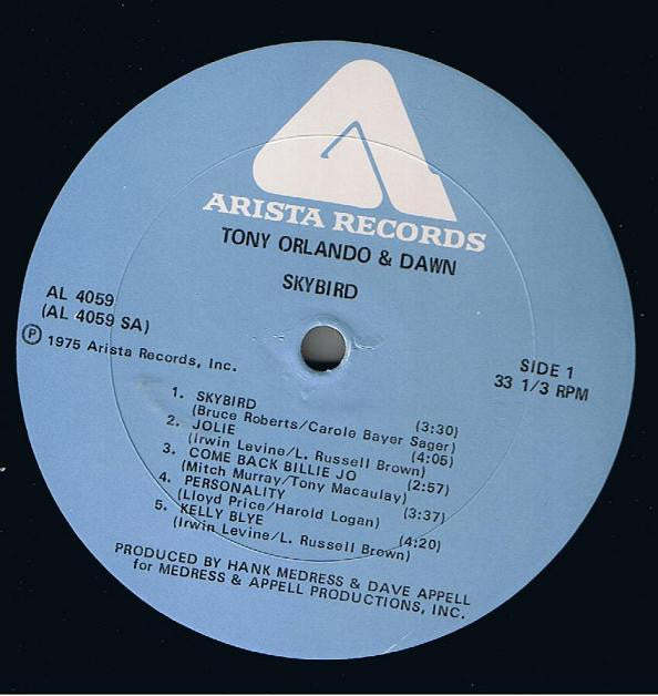 Tony Orlando & Dawn - Skybird - LP