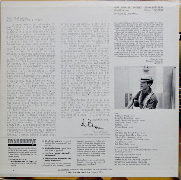 Don Bowman - Our Man In Trouble - LP