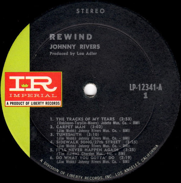Johnny Rivers - Rewind - LP