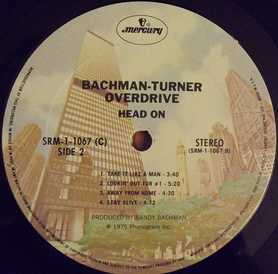 Bachman-Turner Overdrive - Head On - LP