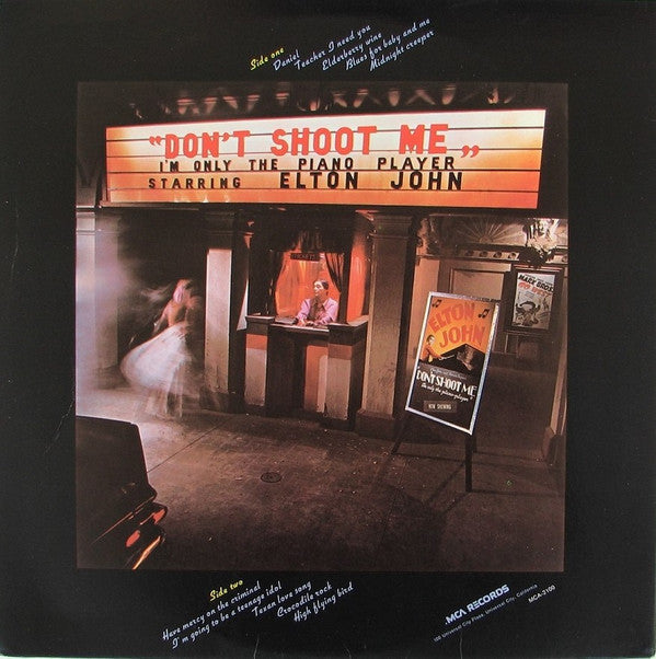 Elton John - Don't Shoot Me I'm Only The Piano Player - LP