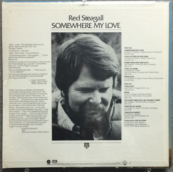 Red Steagall - Somewhere My Love - LP