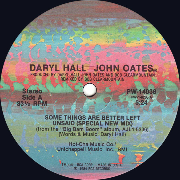 Daryl Hall & John Oates - Some Things Are Better Left Unsaid - LP