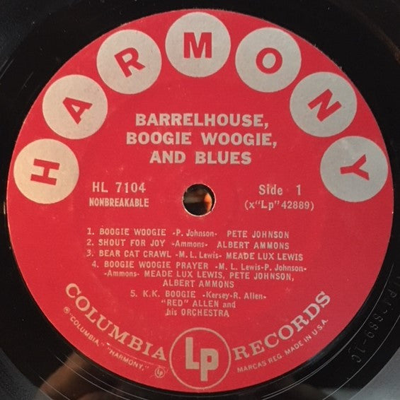 Various - Barrelhouse, Boogie Woogie And Blues - LP