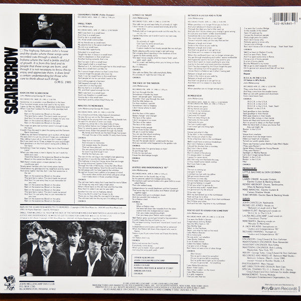 John Cougar Mellencamp - Scarecrow - LP