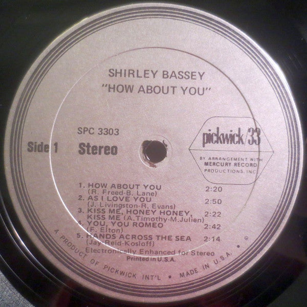 Shirley Bassey - How About You? - LP