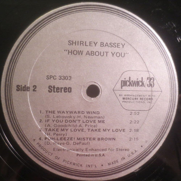Shirley Bassey - How About You? - LP