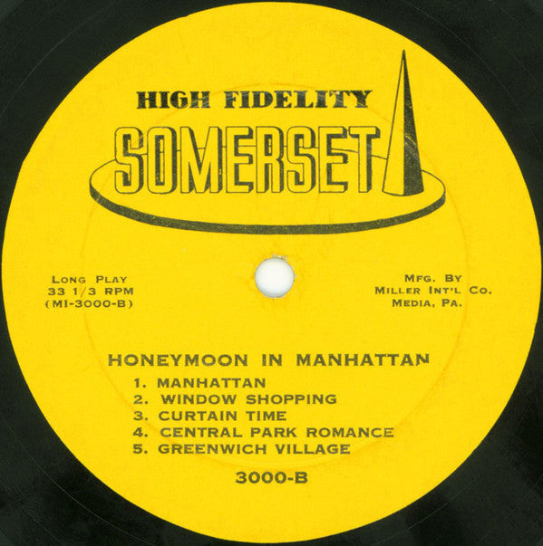 The New World Theatre Orchestra - Honeymoon In Manhattan - LP
