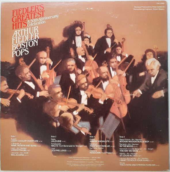 Arthur Fiedler, Boston Pops* - Fiedler's Greatest Hits A 50th Anniversary Celebration - LP