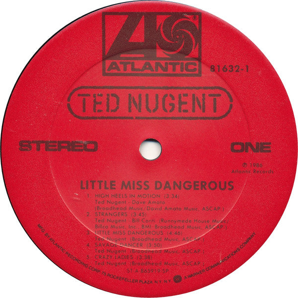 Ted Nugent - Little Miss Dangerous - LP
