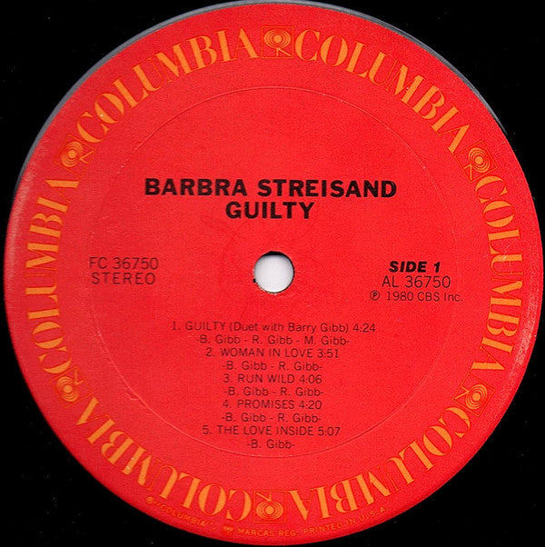 Streisand* - Guilty - LP