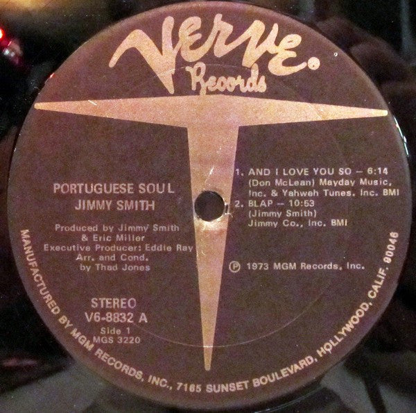 Jimmy Smith - Portuguese Soul - LP