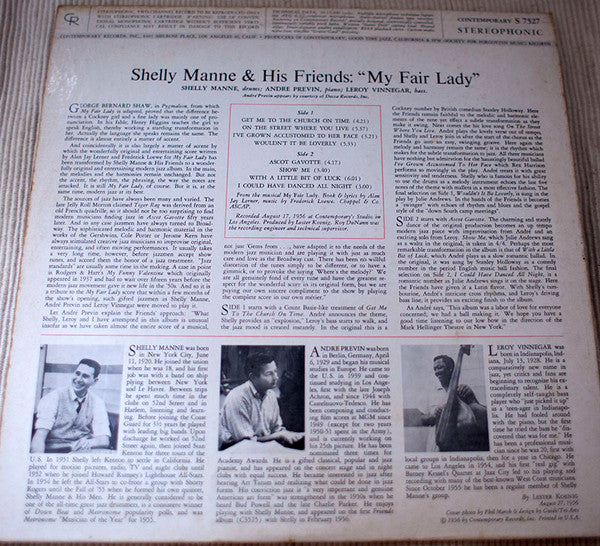 Shelly Manne & His Friends - Modern Jazz Performances Of Songs From My Fair Lady - LP