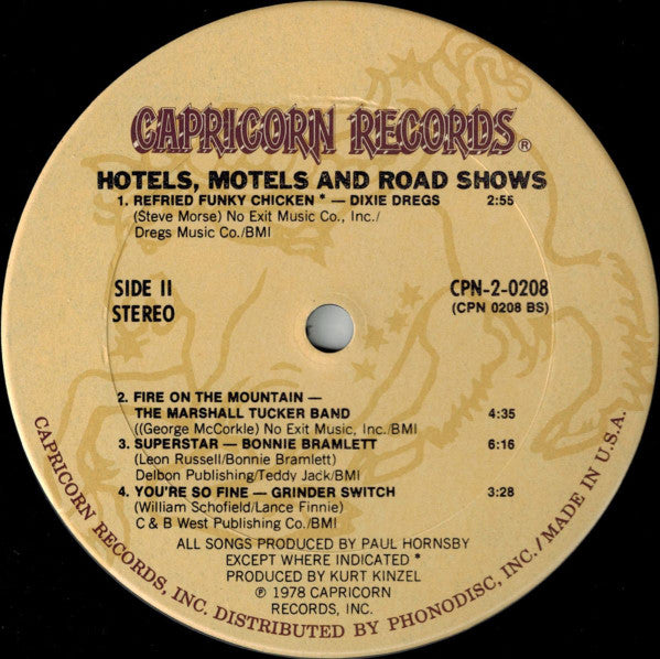 Various - Hotels, Motels And Road Shows - LP