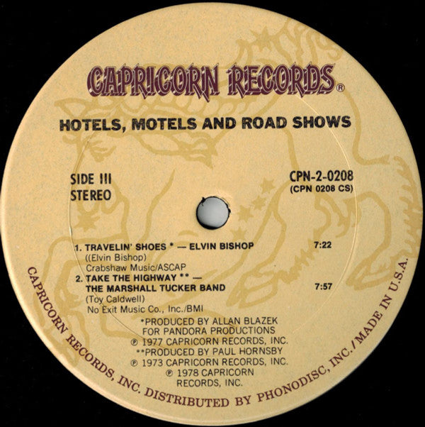 Various - Hotels, Motels And Road Shows - LP