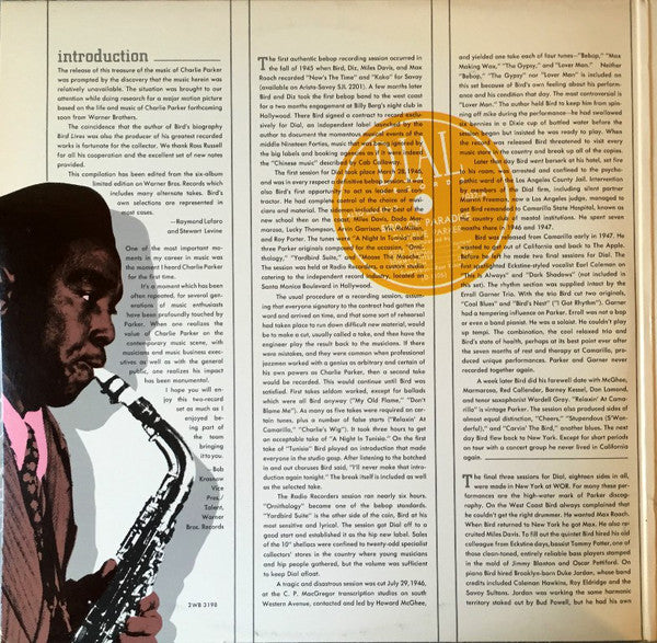 Charlie Parker - The Very Best Of Bird - LP