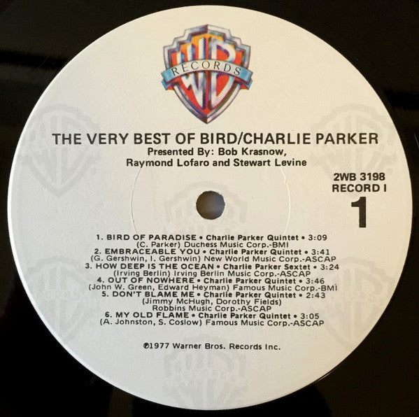 Charlie Parker - The Very Best Of Bird - LP