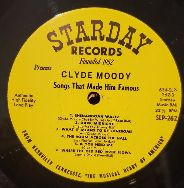 Clyde Moody - Songs That Made Him Famous - LP