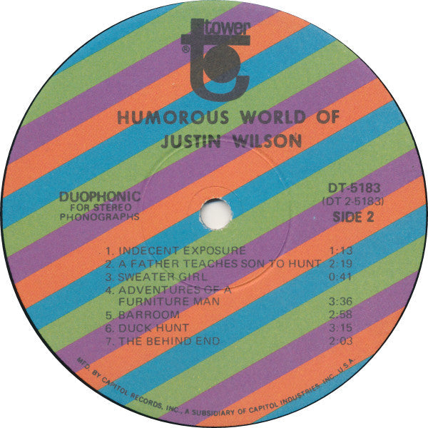 Justin Wilson - The Humorous World Of Justin Wilson - LP