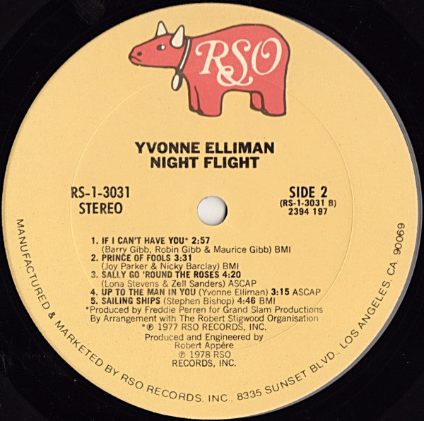 Yvonne Elliman - Night Flight - LP