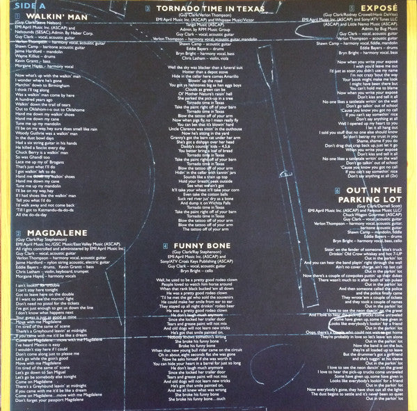 Guy Clark - Workbench Songs - LP