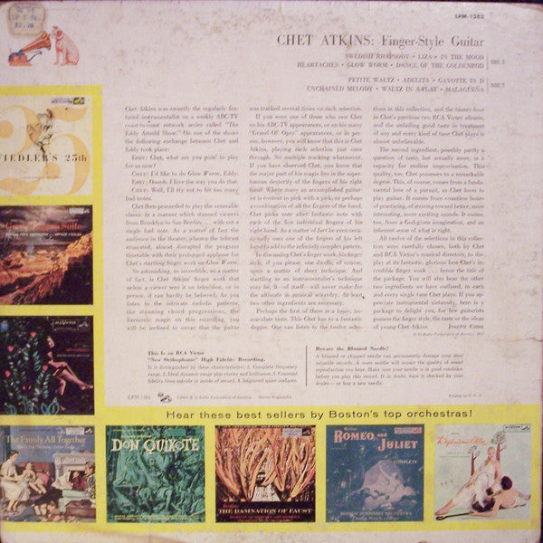 Chet Atkins - Finger Style Guitar - LP