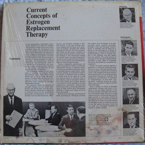 Various - Current Concepts of Estrogen Replacement Therapy - LP