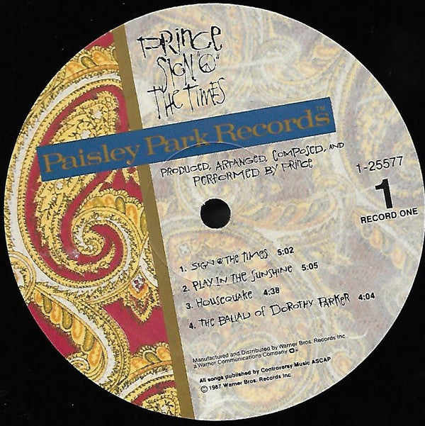 Prince - Sign "O" The Times - LP