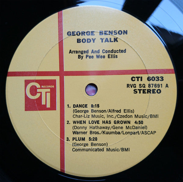George Benson - Body Talk - LP