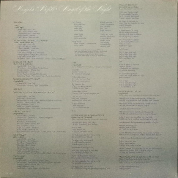 Angela Bofill - Angel Of The Night - LP