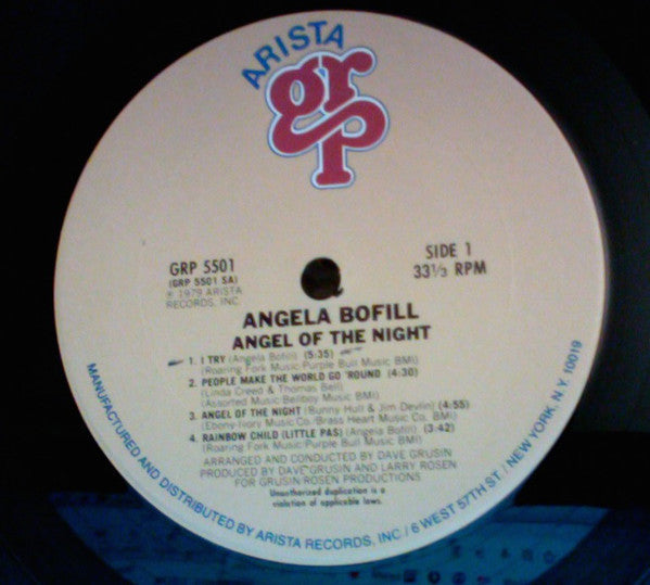 Angela Bofill - Angel Of The Night - LP