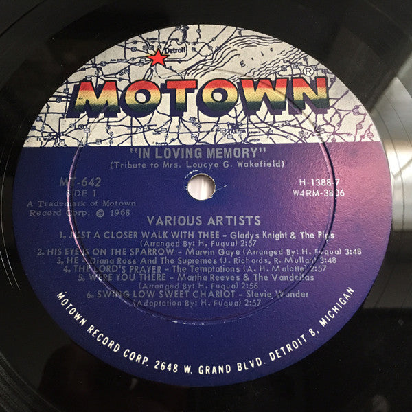 Various - In Loving Memory - A Tribute To Mrs. Loucye G. Wakefield - LP