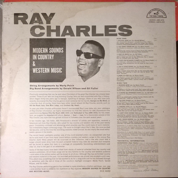 Ray Charles - Modern Sounds In Country And Western Music - LP