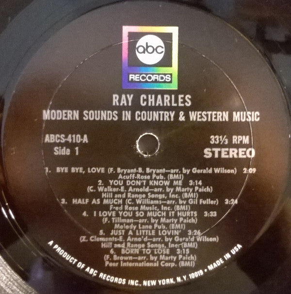 Ray Charles - Modern Sounds In Country And Western Music - LP