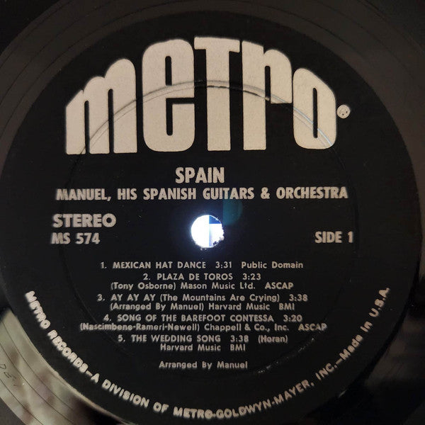 Manuel, His Spanish Guitars & Orchestra - Spain - LP