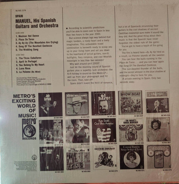 Manuel, His Spanish Guitars & Orchestra - Spain - LP