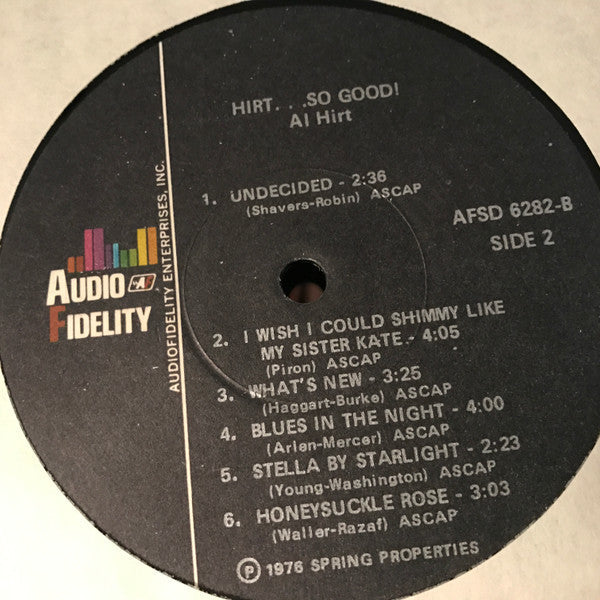 Al Hirt And His Orchestra - Hirt...So Good! - LP