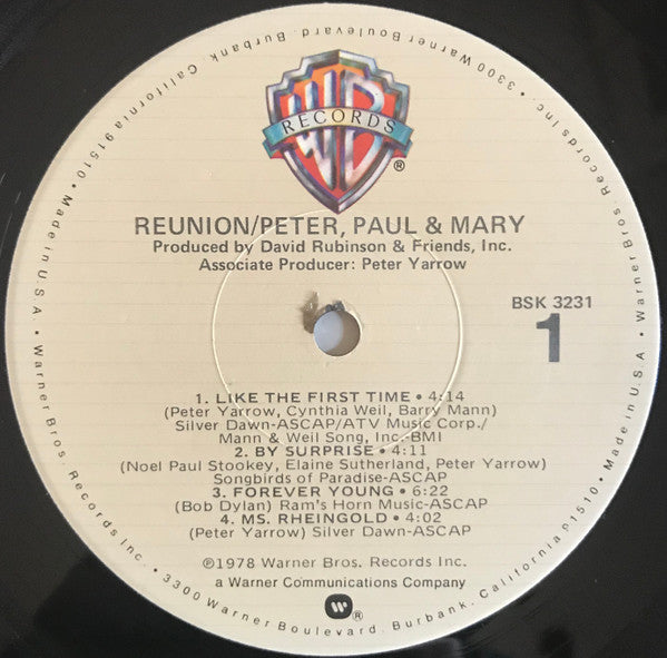 Peter, Paul & Mary - Reunion - LP
