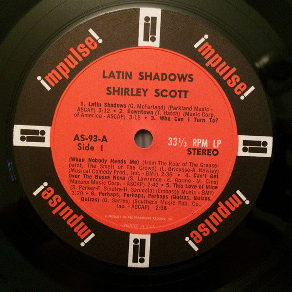 Shirley Scott - Latin Shadows - LP