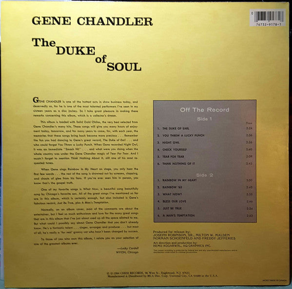 Gene Chandler - The Duke Of Soul - LP