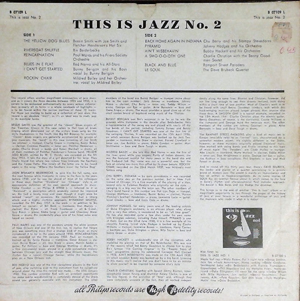 Various - This Is Jazz No. 2 - LP