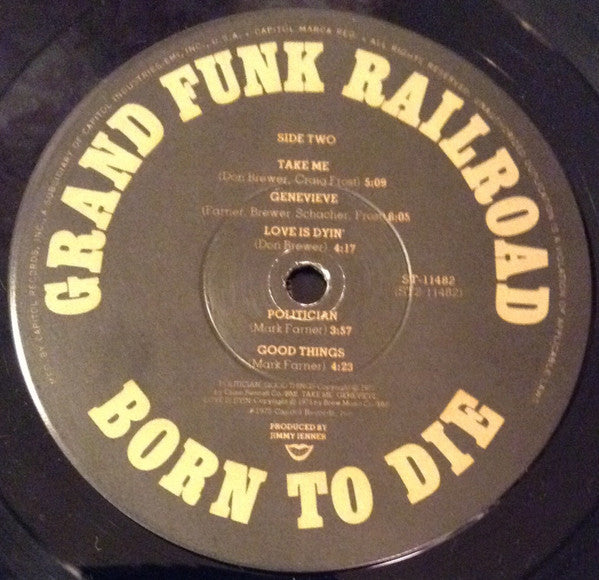 Grand Funk Railroad - Born To Die - LP